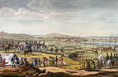Die Eroberung von Ulm, 17. Oktober 1805, graviert von Louis Francois Couche von Jacques Francois Joseph Swebach